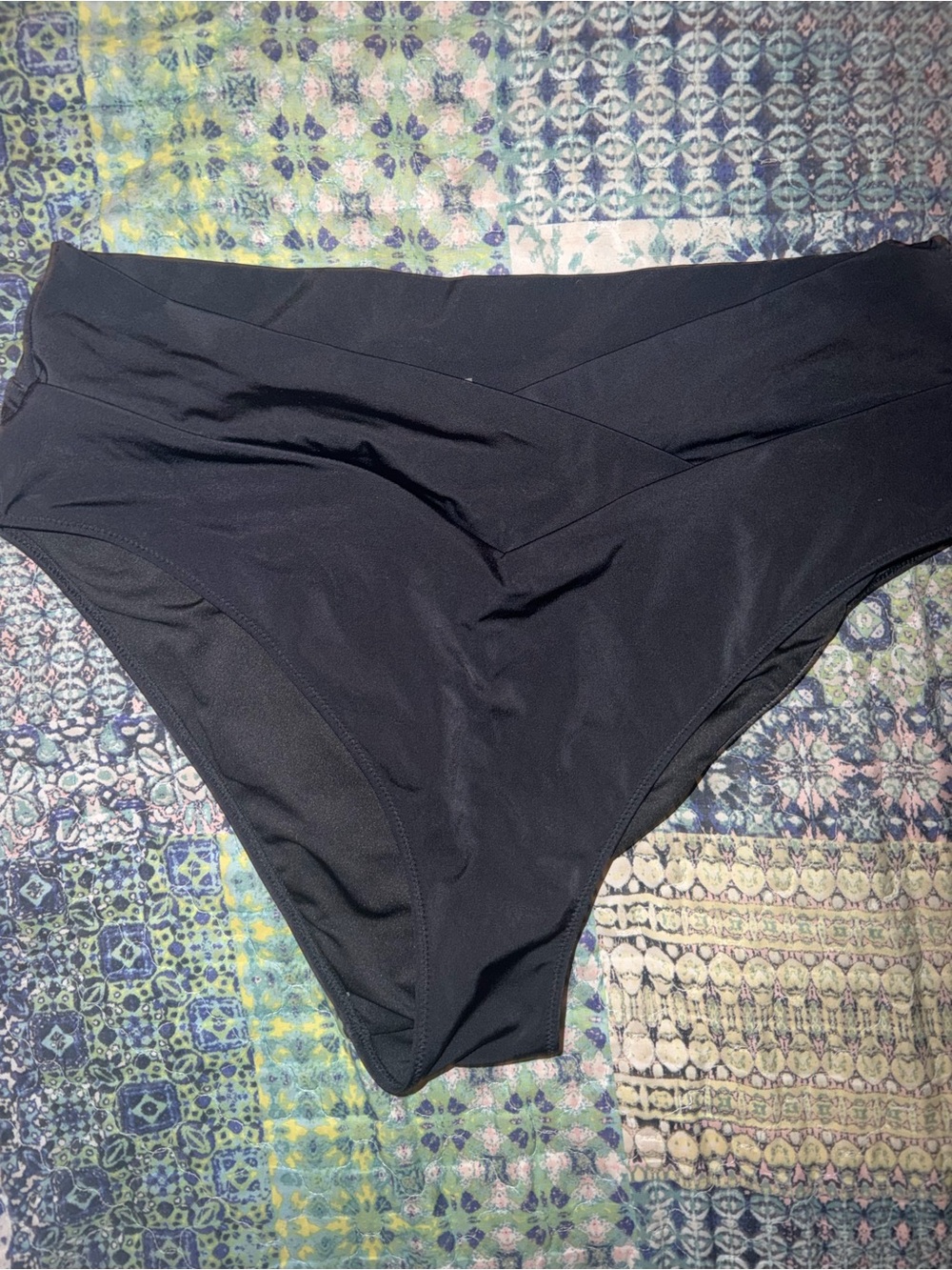 PINK Victoria's Secret Black High-Waist Bikini Bottoms- never worn